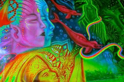 Ayahuasca visions painting